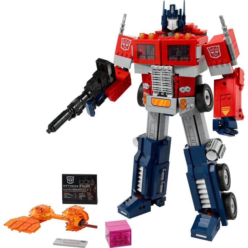 LEGO Icons Optimus Prime, Transformers Robot Model Set 10302, 3 of 8