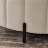 Grungis Velvet Round Storage Benches with Reversible Lid and Metal Leg,Upholstered Storage Ottoman,Storage Ottoman Bench for Living Room,Bedroom - 4 of 4