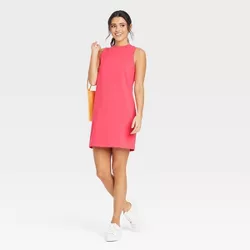 Women's Knit Tank Dress - A New Day™ Coral Pink