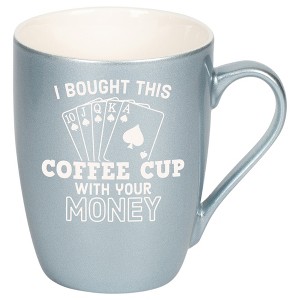 100 North Frosted Blue Metallic Finish, 10 Ounce, Comfortably Fits Your Hands, New Bone China Coffee Tea Cup Mug, I bought this coffee cup with your - 1 of 1