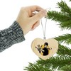 Bruce Lee Walk On Heart Love Wood Christmas Tree Holiday Ornament - 3 of 3
