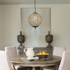 ALOADECOR 1-Light 12" Handcrafted Antique Gold Crystal Globe Chandelier ¨C Vintage French Elegance Meets Mid-Century Modern - 2 of 4