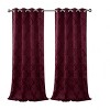 Kate Aurora 2 Pack Delaney Room Darkening Damask Print Grommet Curtain - image 3 of 4