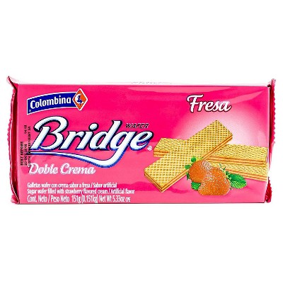 Colombina Bridge Strawberry Wafers - 5.33oz