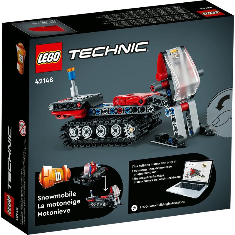 LEGO Technic Snow Groomer 2in1 Vehicle Snowmobile Set 42148, 5 of 8