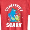Women's - Monsters Inc - So Merry Its Scary Short Sleeve Graphic T-Shirt - 2 of 4