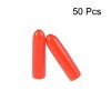 Unique Bargains Rubber Vinyl Round Tube Bolt Thread Protectors End Caps Cover Red 50 Pcs - 2 of 4