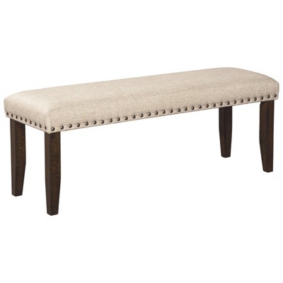 Rokane Large Upholstered Dining Room Bench Brown - Signature Design by Ashley