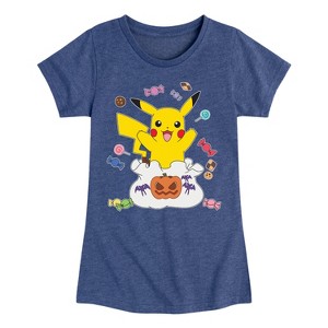 Girls' - Pokémon - Gotta Eat Em All Fitted Short Sleeve Graphic T-Shirt - 1 of 4