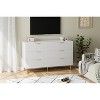 6 Drawer Dresser, Wood Chest of Drawers Organizer Storage with Gold Handle, Large Storage Cabinet, Modern Design Dresser for Bedroom - 3 of 4