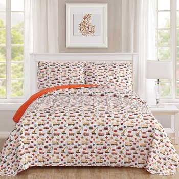 Sweet Home Collection | Kids Reversible Quilt & Sham Set