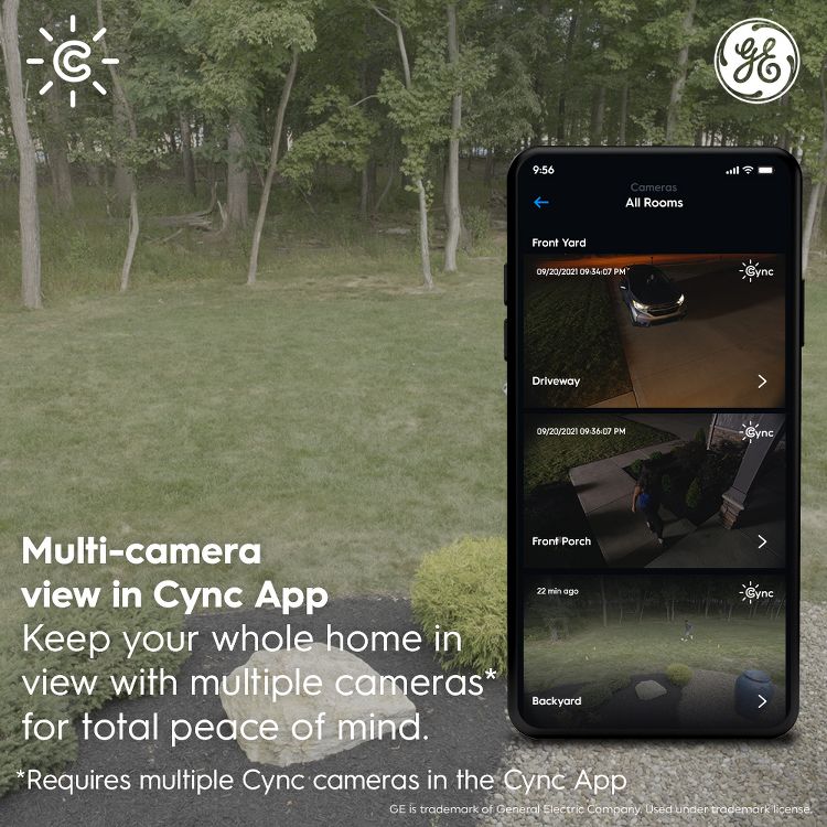 GE CYNC Smart Indoor Security Camera, 6 of 7