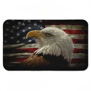 Stupell Industries Bald Eagle Portrait Printed Anti-Fatigue Floor Mat, design by Collin Bogle, 30"x18" - 1 of 4