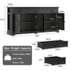 Vipbear 65" White Modern Sideboard Buffet, Credenza With Storage Cabinets Wine Bar Storage Cabinet For Kitchen - 3 of 4