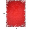 TackView Christmas Rug, Washable Floor Carpet Xmas Snowflake Decorative Indoor Throw Rug, Non-Slip Area Rug for Hallway, Kitchen - 2 of 4