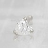 Jewelry Avalanche 22G 14K Gold Heart-shape Moissanite Nose Bone Nose Stud - 4 of 4