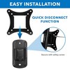Mount-It! Small TV Monitor Wall Mount, RV TV Mount, Quick Release VESA Wall Mount Fits 19 to 32 Inch Screens, Low-Profile Slim Design, 44 lbs Capacity - 4 of 4