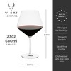 Viski Liminal Burgundy Crystal Wine Glass, Ultrathin Lightweight Clear Drinking Glasses, Elegant Stemmed Glassware,, 32 oz, Set of 4 - 3 of 4