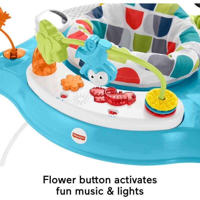 Fisher-Price Baby Bouncer Color Climbers Jumperoo Activity Center with Music Lights & Developmental Toys, 5 of 8
