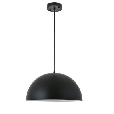 Modern Black and White Iron Pendant Light