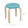 ECR4Kids Bentwood Stackable Stools, 6-Piece - 2 of 4