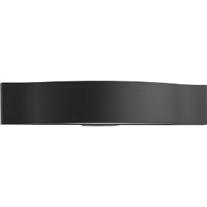 Progress Lighting Curvity 1-Light LED Vanity Light in Matte Black Aluminum, 24" - Contemporary Bathroom Lighting - 1 of 3