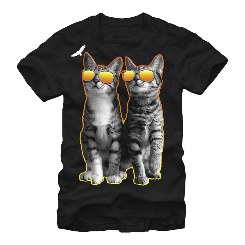 Men s Lost Gods Cool Cats In Sunglasses T shirt Target