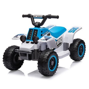 12V Kids ATV Electric Ride On Car, Battery Powered Ride On Toy for Toddlers, Electric Vehicles w/Led Light Musi, High Low Speed for Boys Girls 3-10 - 1 of 4