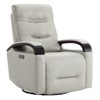 Spruce & Spring Leather Power Recliner Swivel Glider Rocker with Power Headrest - 2 of 4