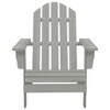 vidaXL Adirondack Chair Lounge Patio Lawn Chair for Garden Solid Wood Fir - Gray - 2 of 4