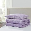 Nestl Modern Comforter Set, 3 Piece Botanical Bedding Set, Reversible Comforter Bed Set - 4 of 4