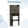 MUUEGM Over-the-Toilet Storage Cabinet| Bathroom Organizer Shelf with Barn Doors, Toilet Paper Holder - 2 of 4