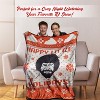 Bazillion Dreams Bob Ross Happy Little Holidays Fleece Softest Comfy Throw Blanket for Adults & Kids | Measures 60 x 45 Inches - 4 of 4
