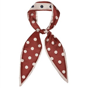 INSPIRE CHIC Women's Chic Polka Dot Skinny Bag Accessory Neckerchief Scarves Hair Band Ribbon - 1 of 4