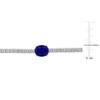 EVERLY JEWELRY | Sterling Silver 9 CT TGW Created Blue Sapphire and Created White Sapphire Bracelet, 7.25 inch - 2 of 4