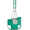 Swingan High Back, Full Bucket Toddler & Baby Swing with Vinyl Coated Chain - Fully Assembled - 2 of 4