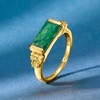 Ross-Simons 5.50 Carat Emerald and .60 ct. t.w. Peridot Ring in 18kt Gold Over Sterling - 4 of 4