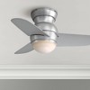 26" Minka Aire Spacesaver Brushed Steel Hugger LED Ceiling Fan for Bedroom Kitchen Office Bathroom - 2 of 4