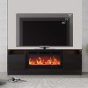 Modern Entertainment Center with Storage Cabinet Up to 75" TV, White Modern TV Stand for Living Room - 3 of 4