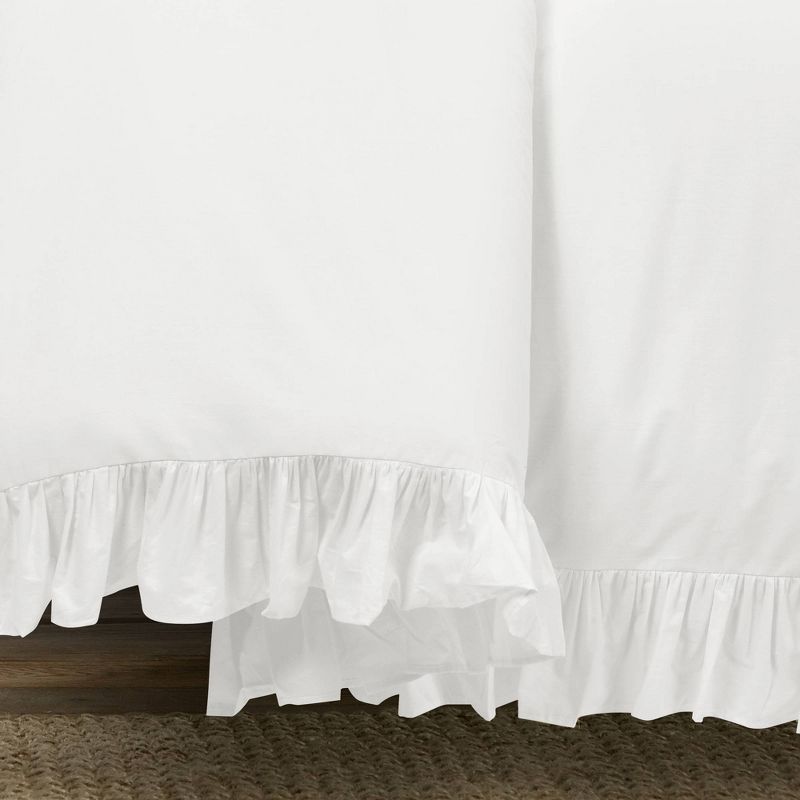 Lush D&#233;cor 3pc King Reyna 100% Cotton Duvet Cover Set White, 6 of 9