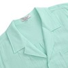 Men's Linen Shirts Short Sleeve Casual Button Down Shirts Lightweight Summer Beach Shirt with Pocket - 3 of 4