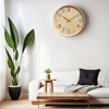 Unique Bargains Plastic Silent Battery Powered Analog Wall Clock 12 x 12 Inches - 3 of 4