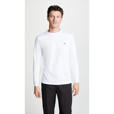 Lacoste Men's Long Sleeve Pima Cotton Crewneck T-Shirt