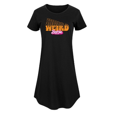 Women's - Barbie - Stacked Weird Barbie Graphic T-shirt Dress