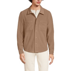 Lands' End Men's Anyweather Fleece Shirt Jacket - 1 of 4