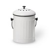 Behrens Small 1.5gal Galvanized Compost Can - White - image 2 of 4