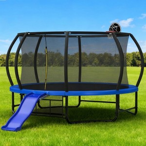 Outdoor Trampoline Slide Attachment, Blue; Heavy-Duty Kids Slide, Easy Install, Weather-Resistant, Fun Backyard Accessory - 1 of 4