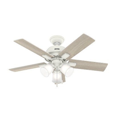 44" Crystal Peak Ceiling Fan with Light Kit and Pull Chain (Includes LED Light Bulb) - Hunter Fan