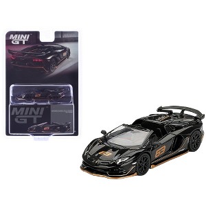 Mini GT Lamborghini Aventador SVJ 63 Roadster Nero Aldebaran 1:64 - 1 of 4