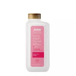 Raw Sugar Epsom Body Wash + Bath Soak - Hibiscus and Argan - 25 fl oz
